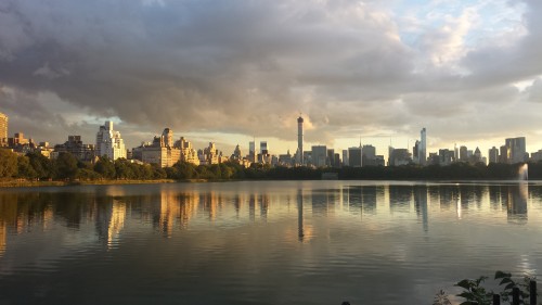 Central Park reservoir near student housing Upper West Side NYC
